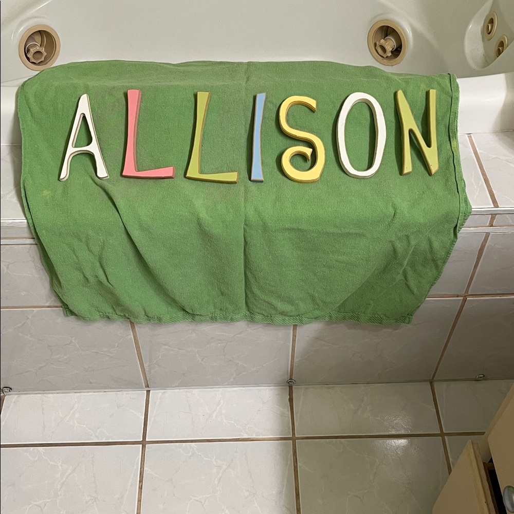 Allison Wooden Letters